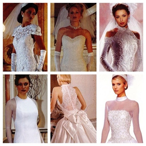 90s style 2024 wedding dress