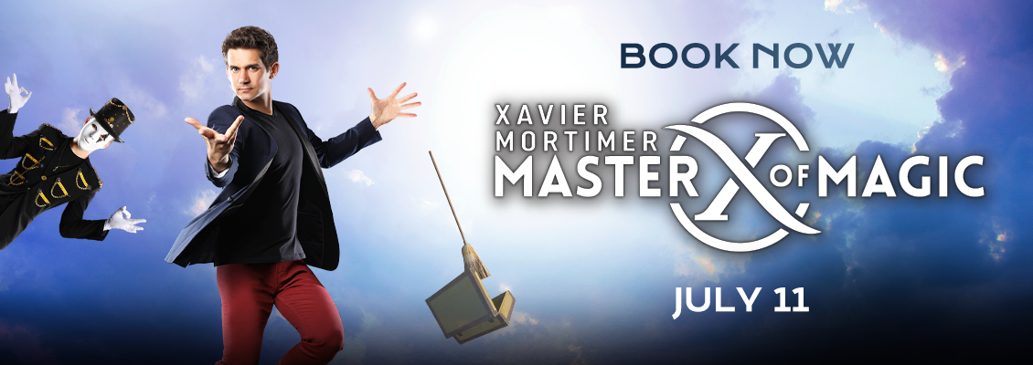 Announcing: Xavier Mortimer Master of Magic at the DeYor Performing Arts Center July 11 1